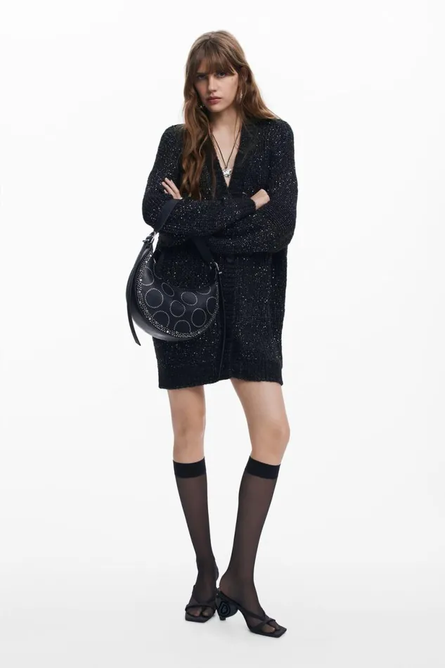 Women Jumpers Desigual Vneck Knit Jacket