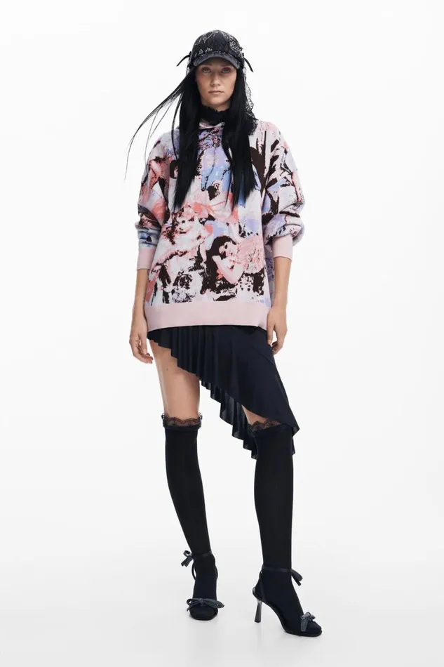 Women Jumpers Desigual Victorian Sweatshirt Mara Escot