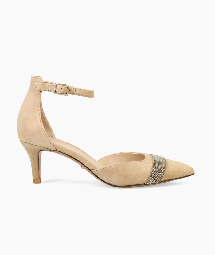 Women Kelda Low Heel 8211 Latte Pelle Moda Low Heels