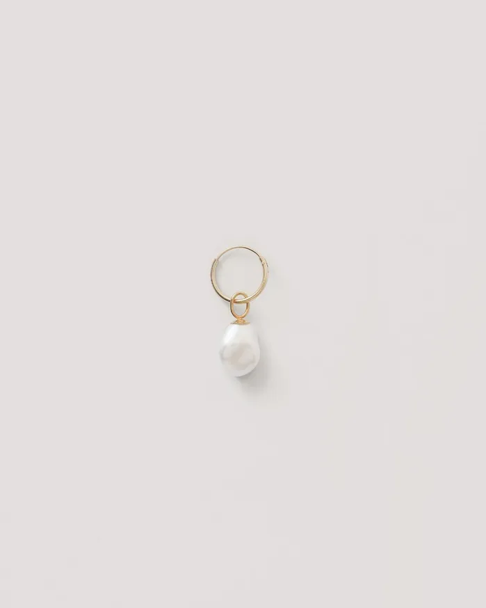 Women Keshi Pearl Earring Gold YMC Jewellery