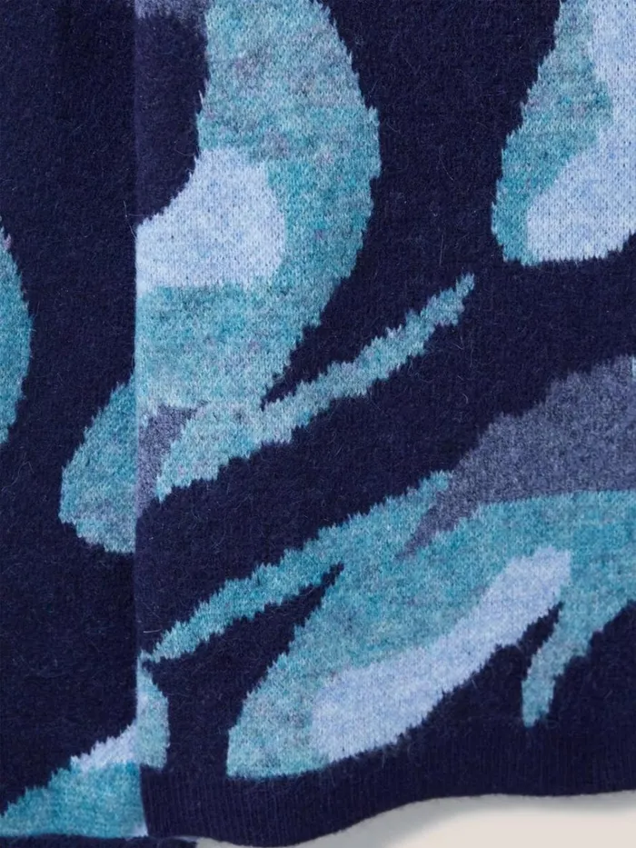 Women KNITWEAR White Stuff ABSTRACT KOI JUMPER Navy Multi Women KNITWEAR White Stuff ABSTRACT KOI JUMPER Navy Multi
