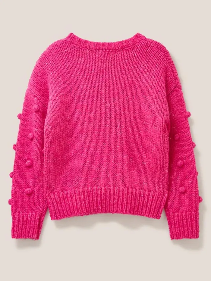 Women KNITWEAR White Stuff BOBBLE JUMPER Bright Pink Women KNITWEAR White Stuff BOBBLE JUMPER Bright Pink