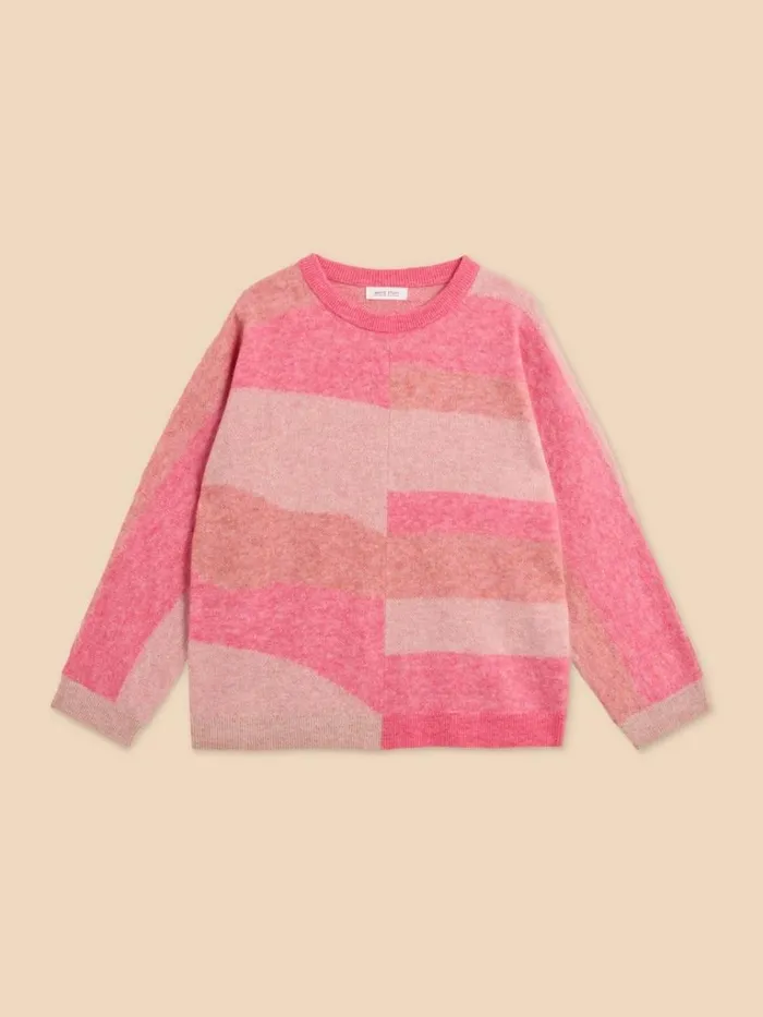 Women KNITWEAR White Stuff COLOURBLOCK DOLLY JUMPER Pink Multi Women KNITWEAR White Stuff COLOURBLOCK DOLLY JUMPER Pink Multi