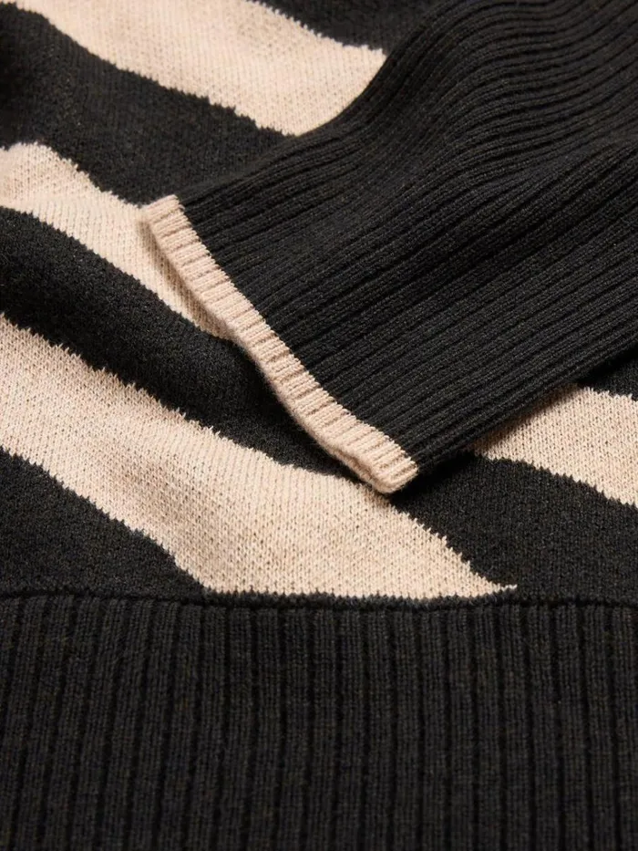 Women KNITWEAR White Stuff HEART OLIVE JUMPER Black Multi Women KNITWEAR White Stuff HEART OLIVE JUMPER Black Multi