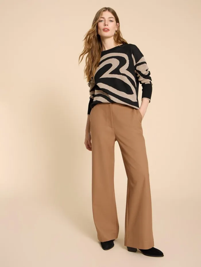 Women KNITWEAR White Stuff HEART OLIVE JUMPER Black Multi Women KNITWEAR White Stuff HEART OLIVE JUMPER Black Multi