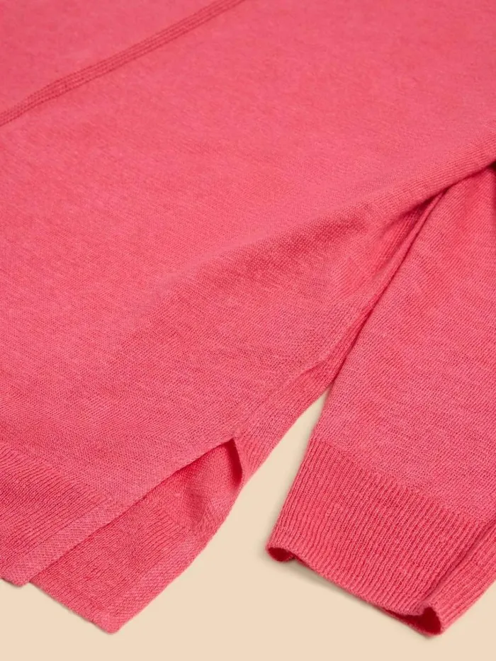 Women KNITWEAR White Stuff LINEN CREW JUMPER Bright Pink Women KNITWEAR White Stuff LINEN CREW JUMPER Bright Pink