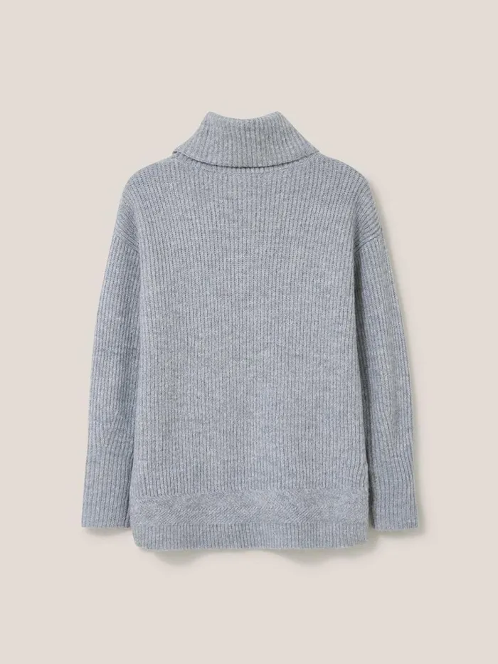 Women KNITWEAR White Stuff LOVELY RIB JUMPER Light Grey Women KNITWEAR White Stuff LOVELY RIB JUMPER Light Grey