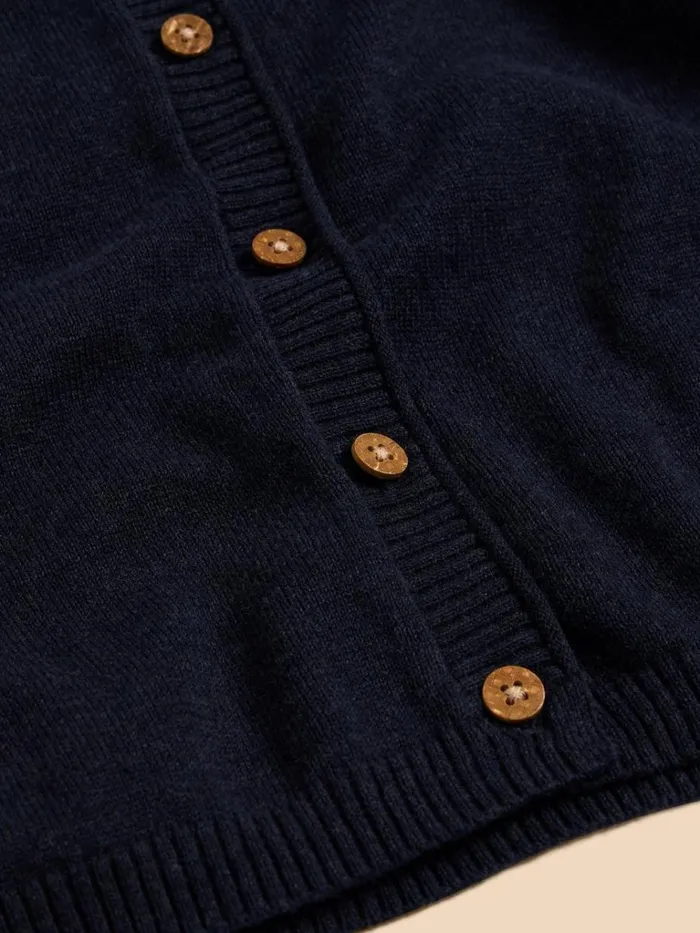 Women KNITWEAR White Stuff LUNA V NECK CARDI Dark Navy Women KNITWEAR White Stuff LUNA V NECK CARDI Dark Navy