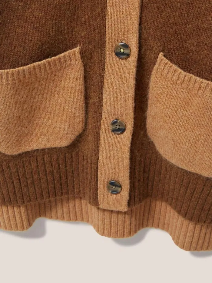 Women KNITWEAR White Stuff MARINA CARDI Brown Multi Women KNITWEAR White Stuff MARINA CARDI Brown Multi