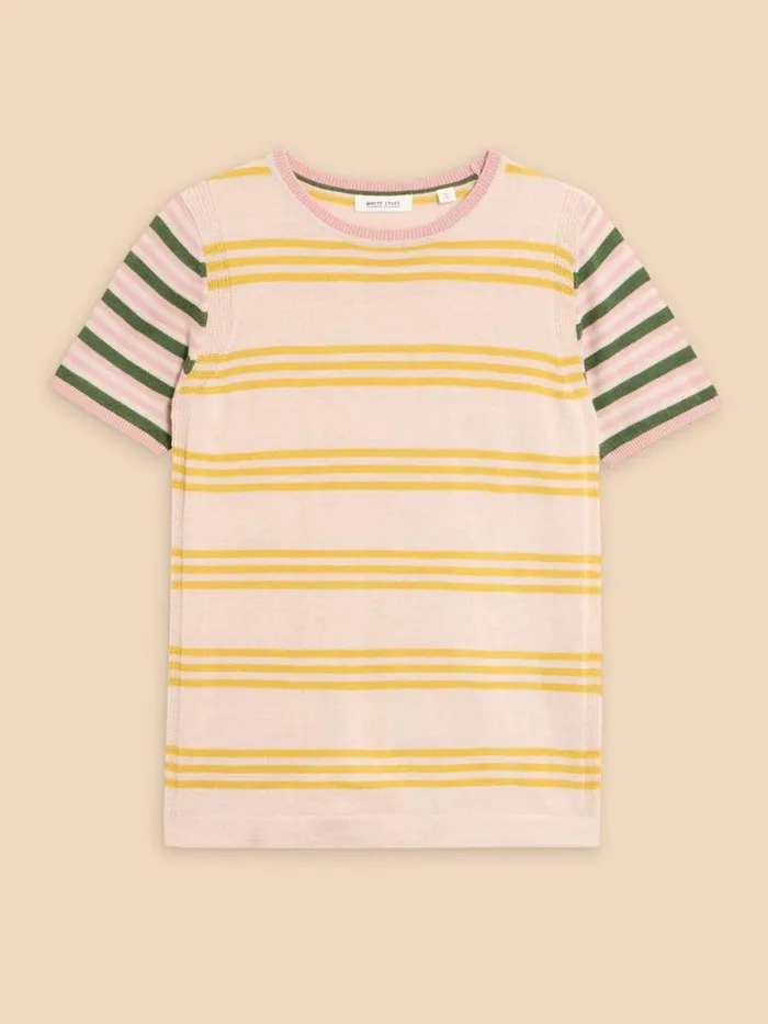 Women KNITWEAR White Stuff MERINO WOOL CREW TEE JUMPER Natural Multi Women KNITWEAR White Stuff MERINO WOOL CREW TEE JUMPER Natural Multi