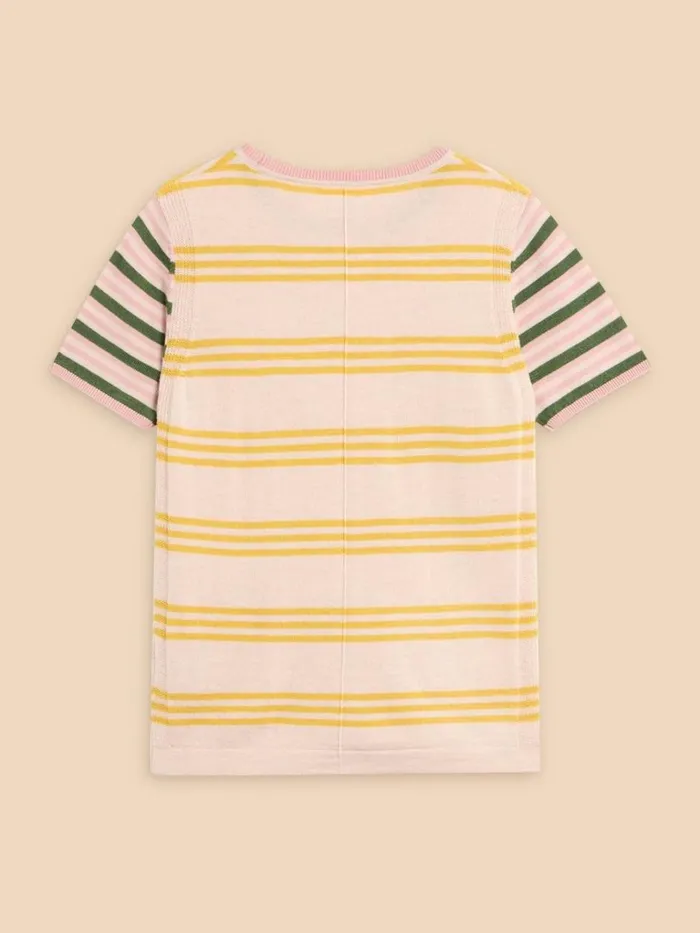 Women KNITWEAR White Stuff MERINO WOOL CREW TEE JUMPER Natural Multi Women KNITWEAR White Stuff MERINO WOOL CREW TEE JUMPER Natural Multi