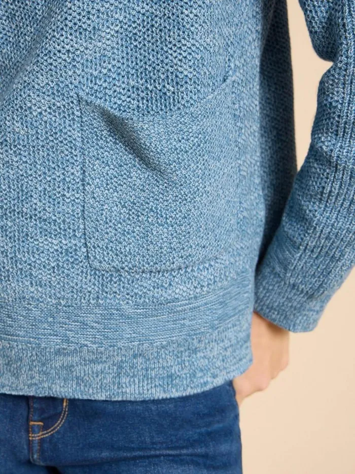 Women KNITWEAR White Stuff NORTHBANK CREW NECK JUMPER Mid Blue