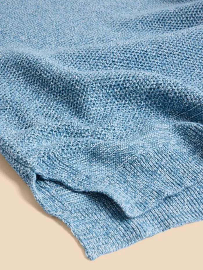 Women KNITWEAR White Stuff NORTHBANK CREW NECK JUMPER Mid Blue Women KNITWEAR White Stuff NORTHBANK CREW NECK JUMPER Mid Blue