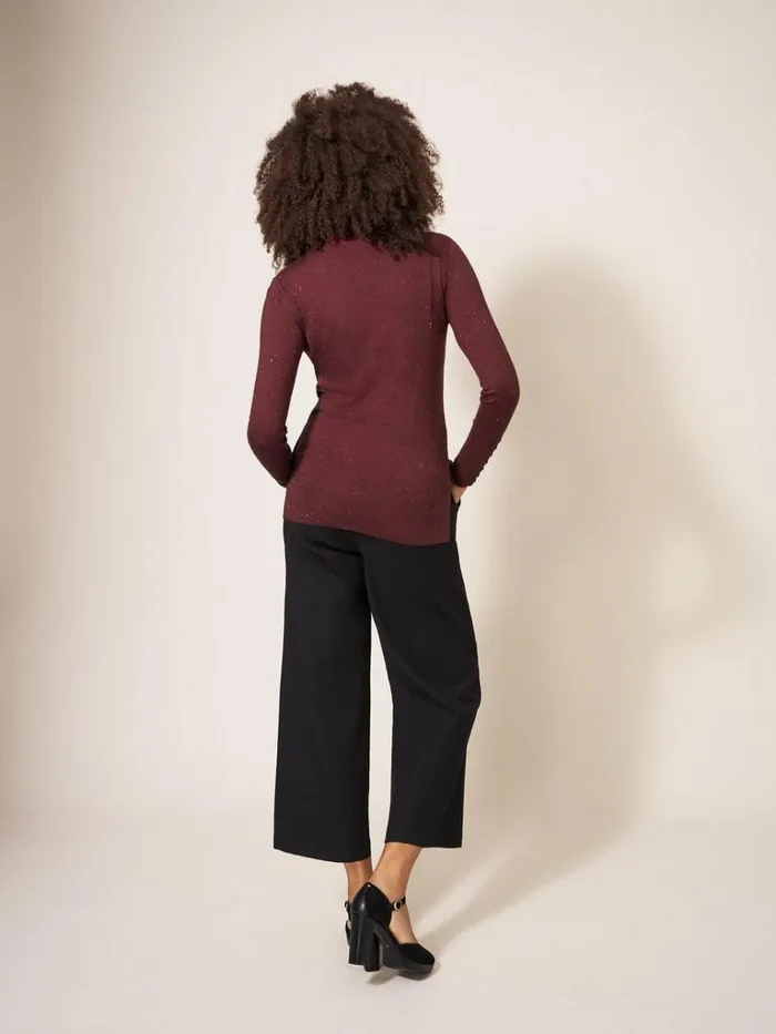 Women KNITWEAR White Stuff SPARKLE ROLL NECK JUMPER Dk Plum Women KNITWEAR White Stuff SPARKLE ROLL NECK JUMPER Dk Plum