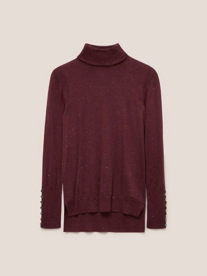 Women KNITWEAR White Stuff SPARKLE ROLL NECK JUMPER Dk Plum Women KNITWEAR White Stuff SPARKLE ROLL NECK JUMPER Dk Plum