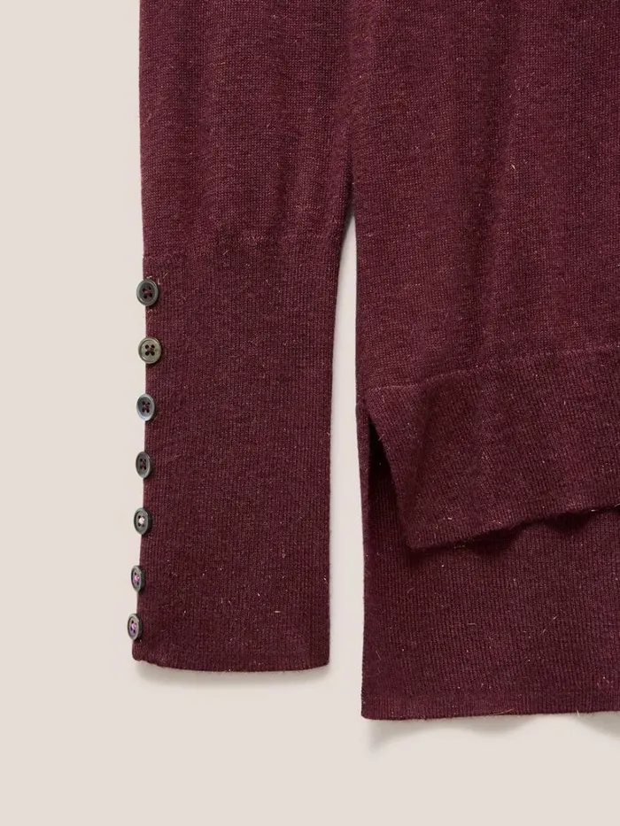 Women KNITWEAR White Stuff SPARKLE ROLL NECK JUMPER Dk Plum Women KNITWEAR White Stuff SPARKLE ROLL NECK JUMPER Dk Plum