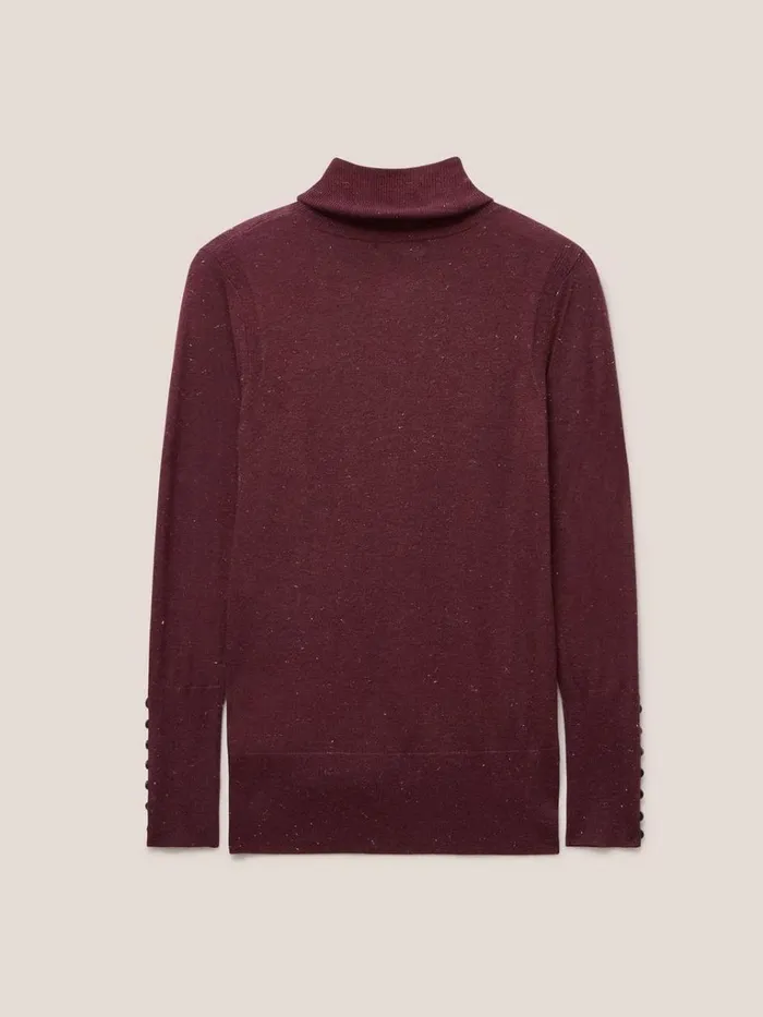 Women KNITWEAR White Stuff SPARKLE ROLL NECK JUMPER Dk Plum Women KNITWEAR White Stuff SPARKLE ROLL NECK JUMPER Dk Plum