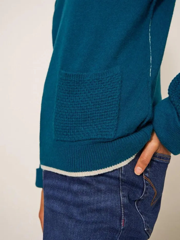 Women KNITWEAR White Stuff TYNE CREW NECK JUMPER Dk Teal