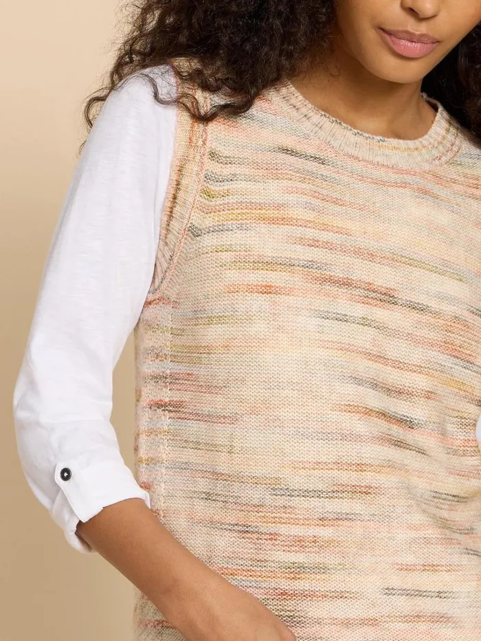 Women KNITWEAR White Stuff WICKHAM TANK Ivory Multi Women KNITWEAR White Stuff WICKHAM TANK Ivory Multi