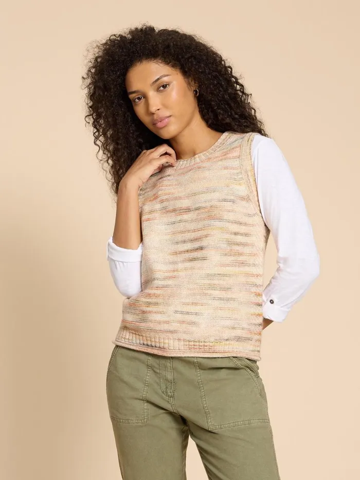 Women KNITWEAR White Stuff WICKHAM TANK Ivory Multi Women KNITWEAR White Stuff WICKHAM TANK Ivory Multi