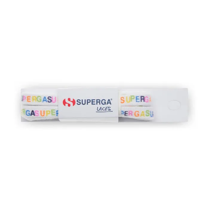 Women LACES Unisex FANTASY LACES Laces MULTICOLOR RAINBOW LETTERING Superga Shoe Laces