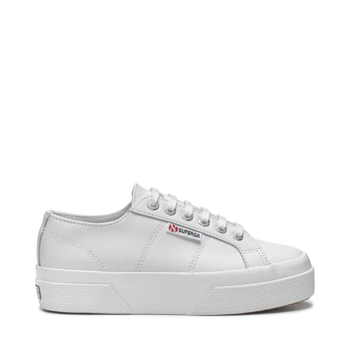 Women Lady Shoes Woman 2740 PLATFORM NAPPA Wedge OPTICAL WHITE Superga Platform