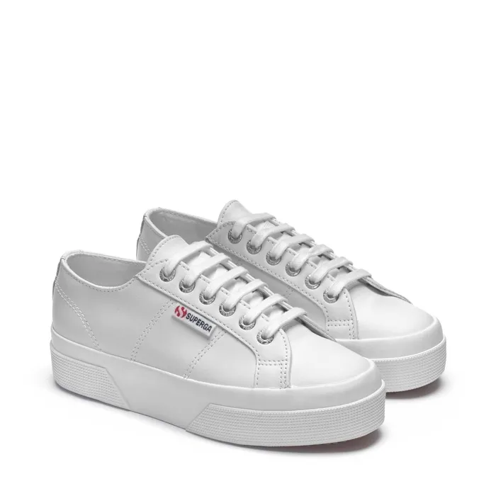 Women Lady Shoes Woman 2740 PLATFORM NAPPA Wedge OPTICAL WHITE Superga Platform