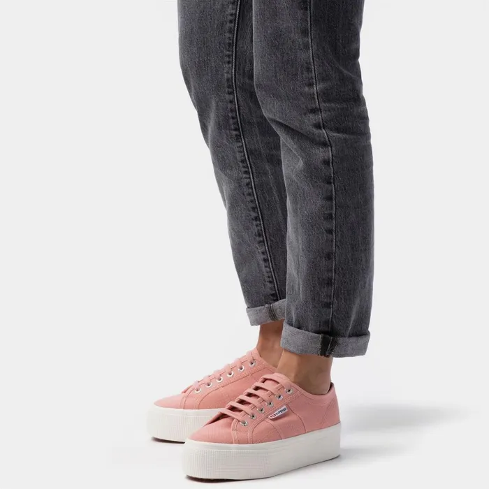 Women Lady Shoes Woman 2790 PLATFORM Wedge PINK DUSTYF AVORIO Superga Platform