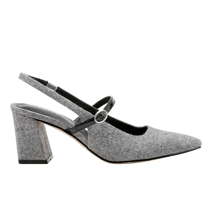 Women Lanai Slingback Pump Light Grey Flannel Heels and Pumps Marc Fisher