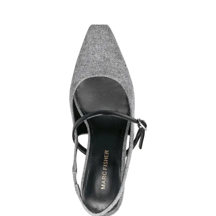 Women Lanai Slingback Pump Light Grey Flannel Heels and Pumps Marc Fisher