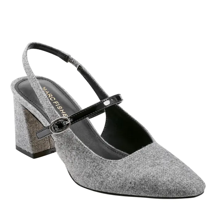 Women Lanai Slingback Pump Light Grey Flannel Heels and Pumps Marc Fisher