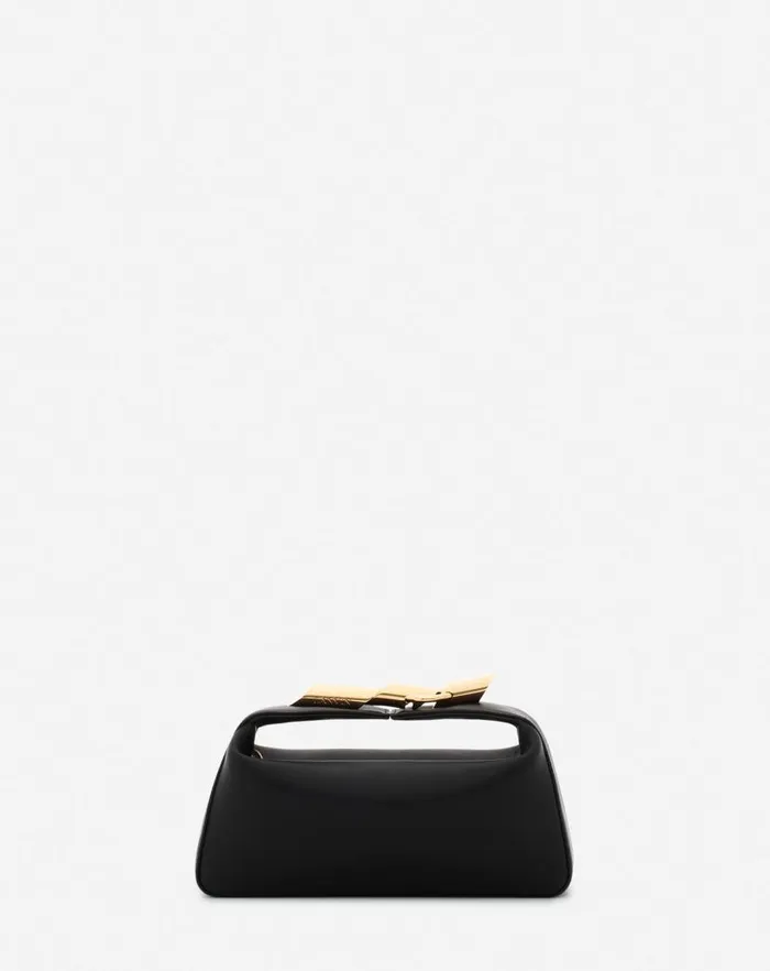Women Lanvin Crossbody Bags and Shoulder Bags Haute Squence Leather Clutch Bag Black