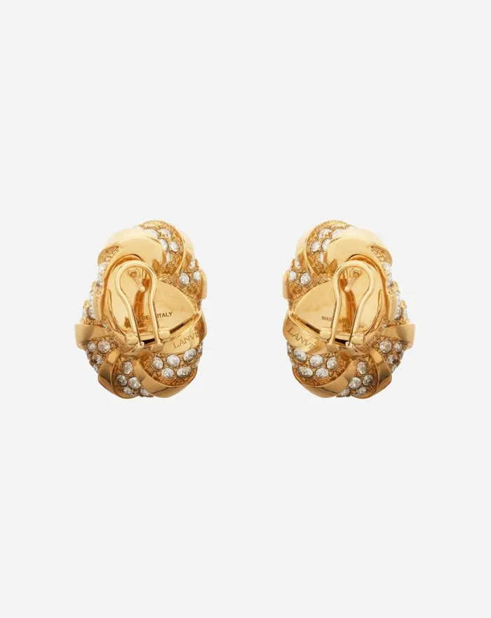 Women Lanvin Jewelry Melodie Earrings Goldcrystal
