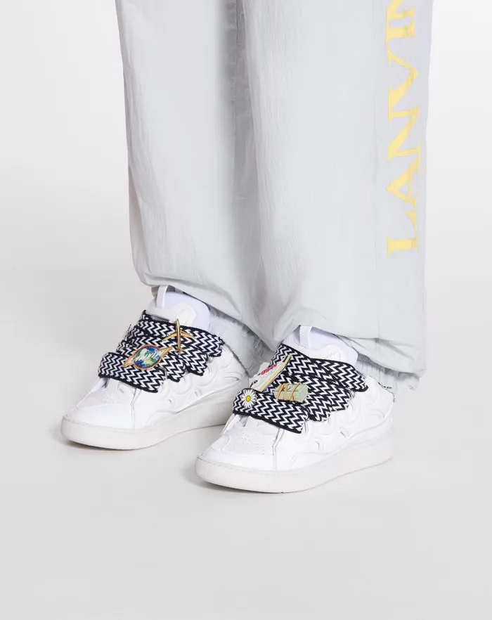 Women Lanvin Sneakers Lanvin X Future Curb 30 Leather Sneakers For Women Whiteblack Women Lanvin Sneakers Lanvin X Future Curb 30 Leather Sneakers For Women Whiteblack