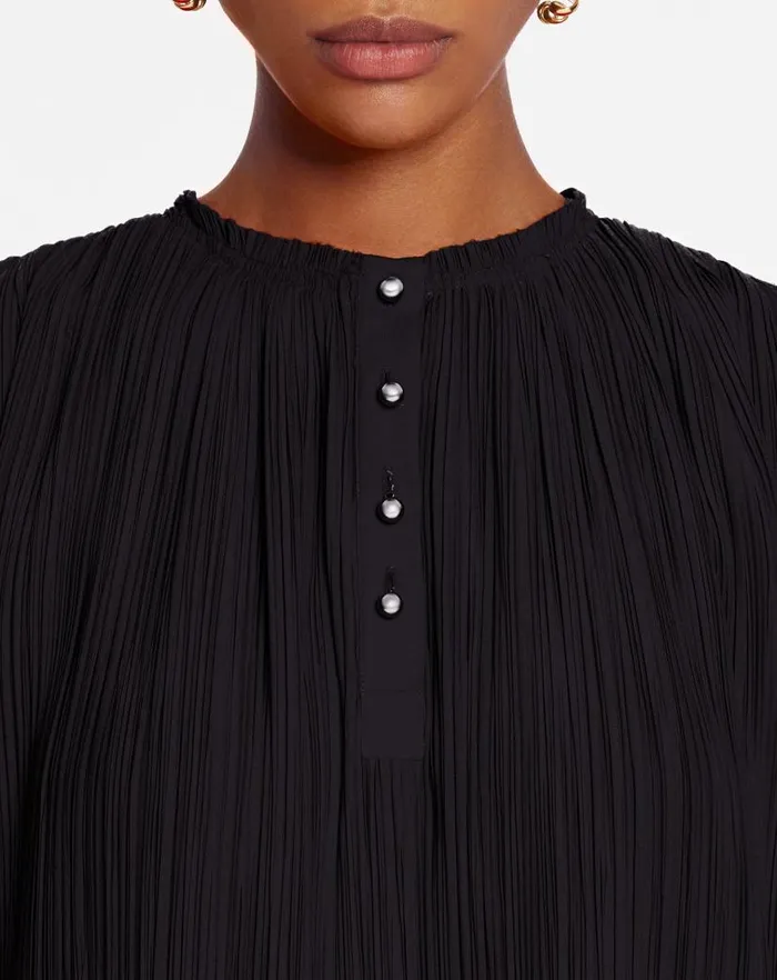 Women Lanvin Tops Sleeveless Pleated Top Black Women Lanvin Tops Sleeveless Pleated Top Black