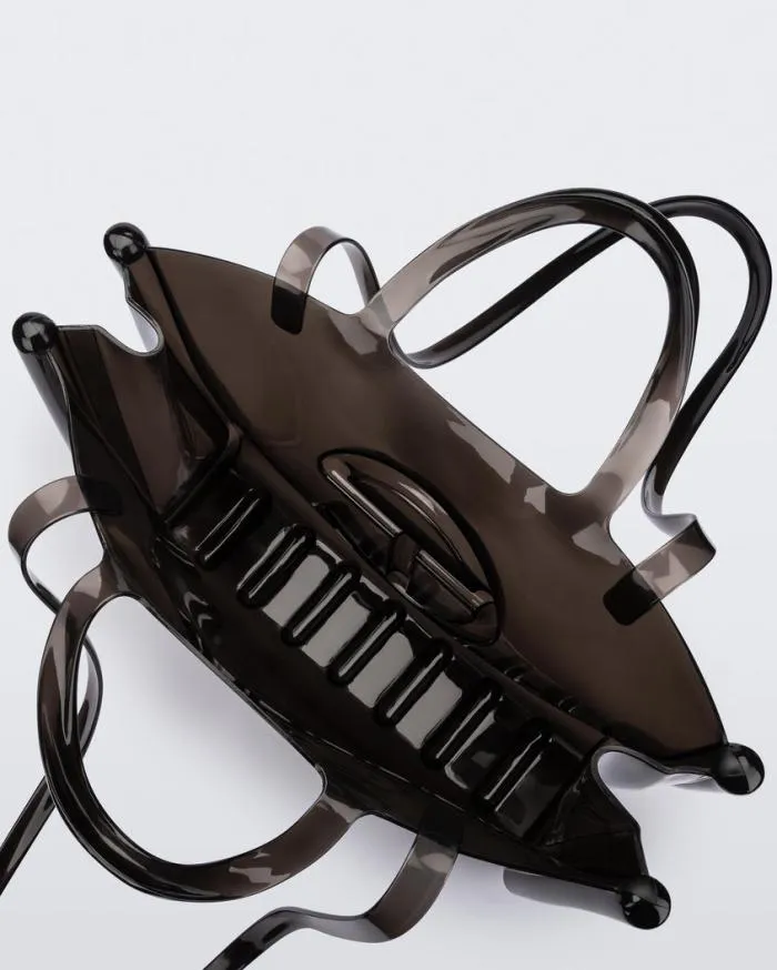 Women Large Jelly Shopper Black Melissa Handbags