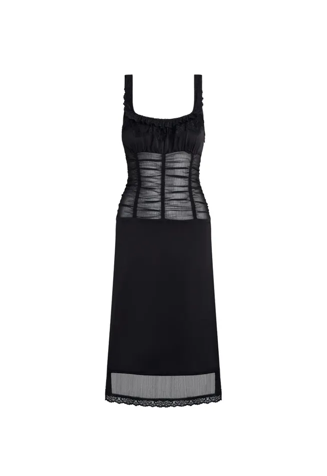 Women Lioness Fashion Dresses KENDALL MIDI Onyx