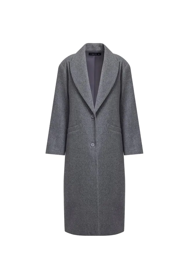 Women Lioness Fashion Outerwear OLSEN COAT Slate