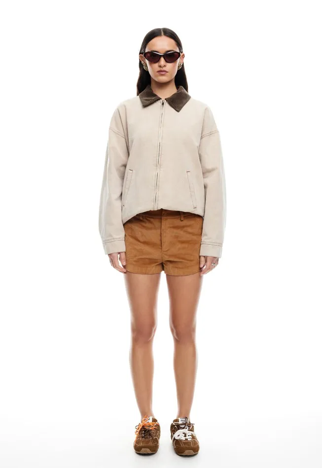 Women Lioness Fashion Outerwear WORKWEAR JACKET Stone Women Lioness Fashion Outerwear WORKWEAR JACKET Stone