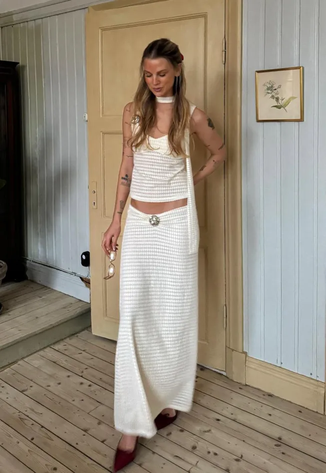Women Lioness Fashion Skirts IN YOUR DREAMS MAXI SKIRT Beige Women Lioness Fashion Skirts IN YOUR DREAMS MAXI SKIRT Beige