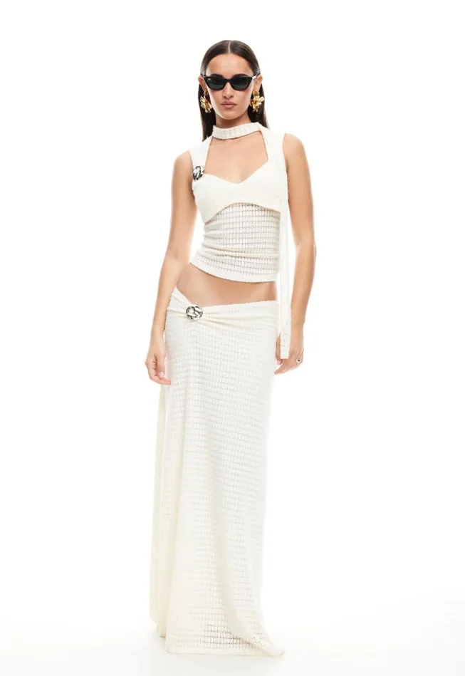 Women Lioness Fashion Skirts IN YOUR DREAMS MAXI SKIRT Beige Women Lioness Fashion Skirts IN YOUR DREAMS MAXI SKIRT Beige