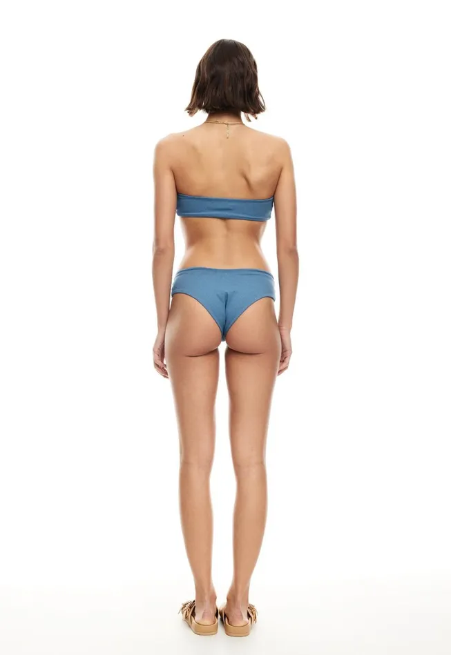 Women Lioness Fashion Swim CLAUDIA BANDEAU Denim Blue