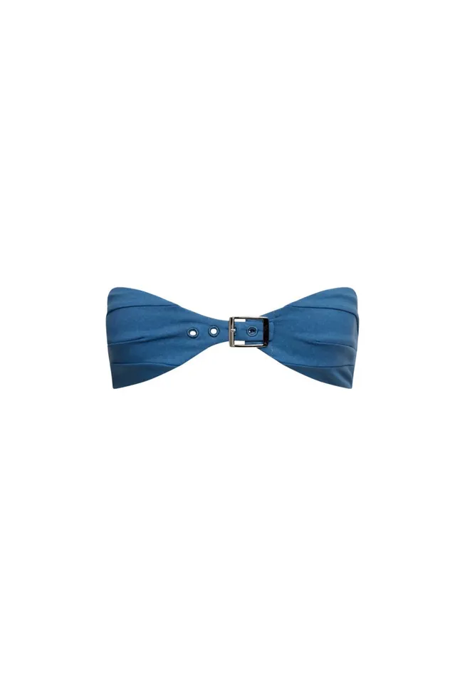 Women Lioness Fashion Swim CLAUDIA BANDEAU Denim Blue