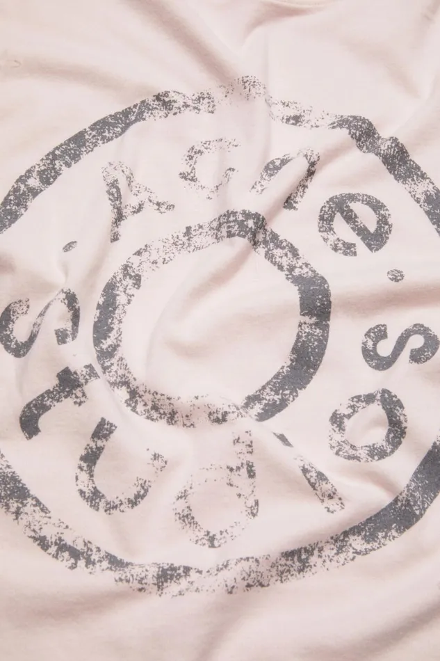 Women Logo Tshirt 8211 Relaxed Fit Faded Pink Acne Studios Tshirts