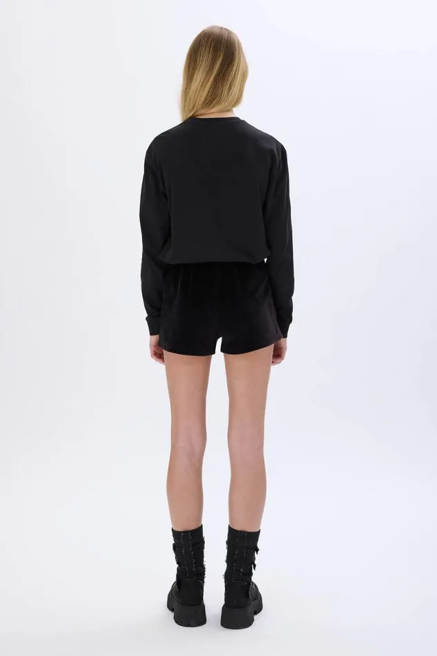 Women Longsleeved Crewneck Tshirt Black Black Sonia Rykiel TShirts