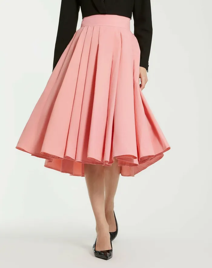Women Mac Duggal The Bubbly Faille High Waisted Midi Full Circle Skirt 8211 FINAL SALE Hibiscus Skirts Women Mac Duggal The Bubbly Faille High Waisted Midi Full Circle Skirt 8211 FINAL SALE Hibiscus Skirts