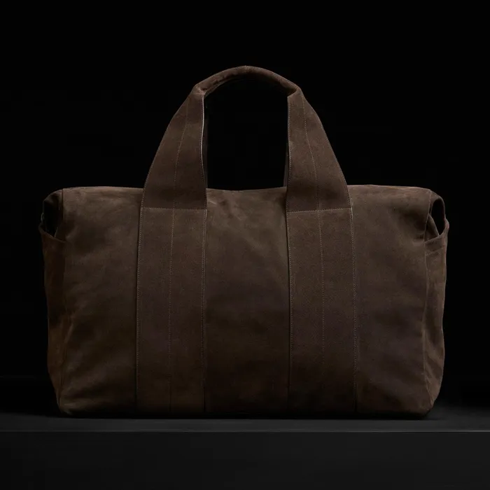 WOMENMEN James Perse DUFFEL BAGS Suede Montecito Weekend Bag Cafe