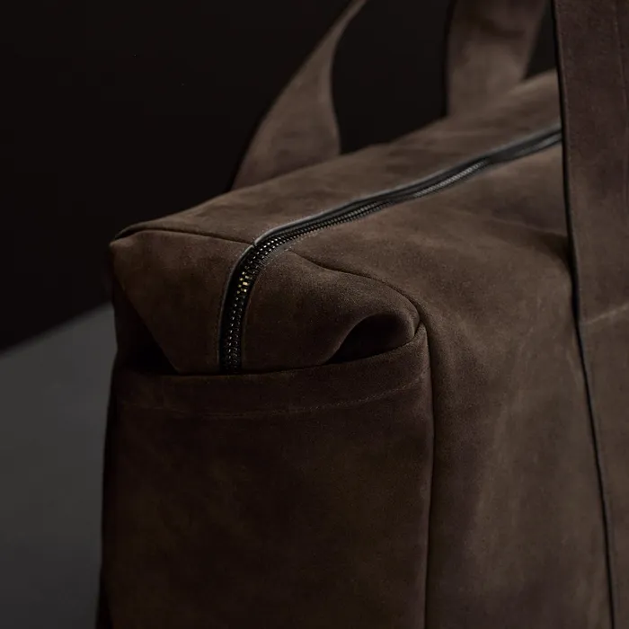 WOMENMEN James Perse DUFFEL BAGS Suede Montecito Weekend Bag Cafe