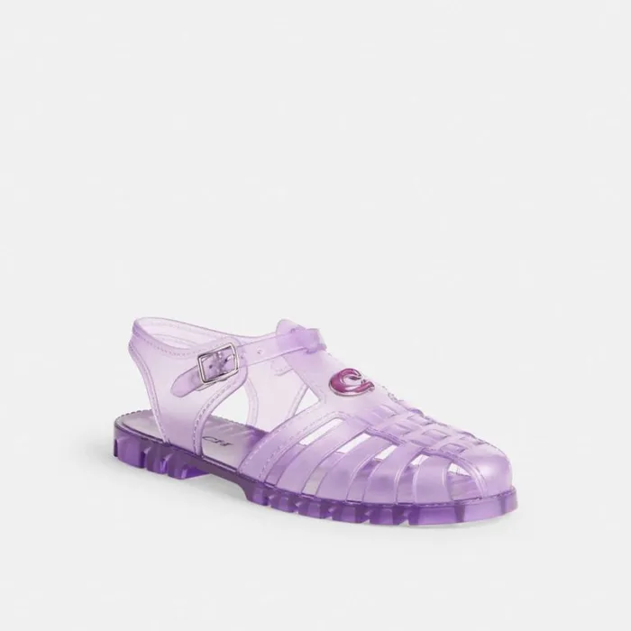 WomenMen Jelly Fisherman Sandal Orchid Coach Sandals