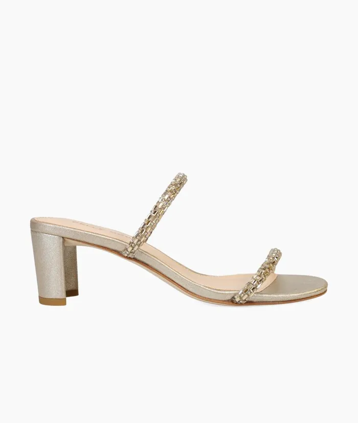 Women Mirra Low Heel 8211 Gold Pelle Moda Low Heels